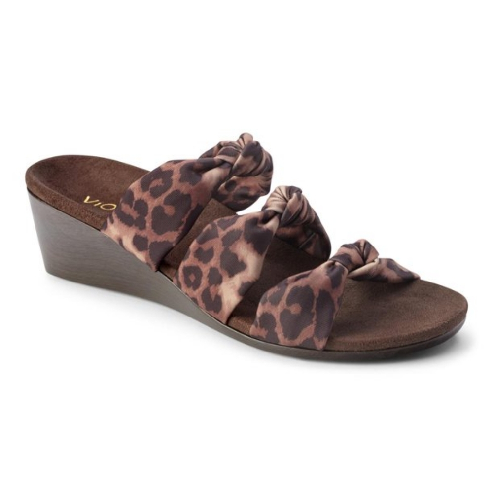 Vionic Orthotic Triple Strap Wedges - Rizzo